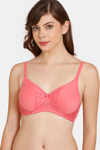 Buy Rosaline Padded Non-Wired 3/4th Coverage T-Shirt Bra - Strawberry Pink
